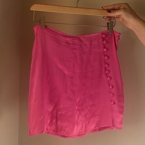 BRAND NEW Zara hot pink silky skort